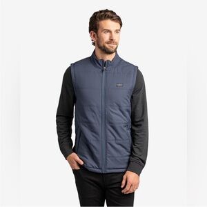 Travis Mathew Interlude Puffer Golf Vest / Jacket Sz 2XL Navy Blue